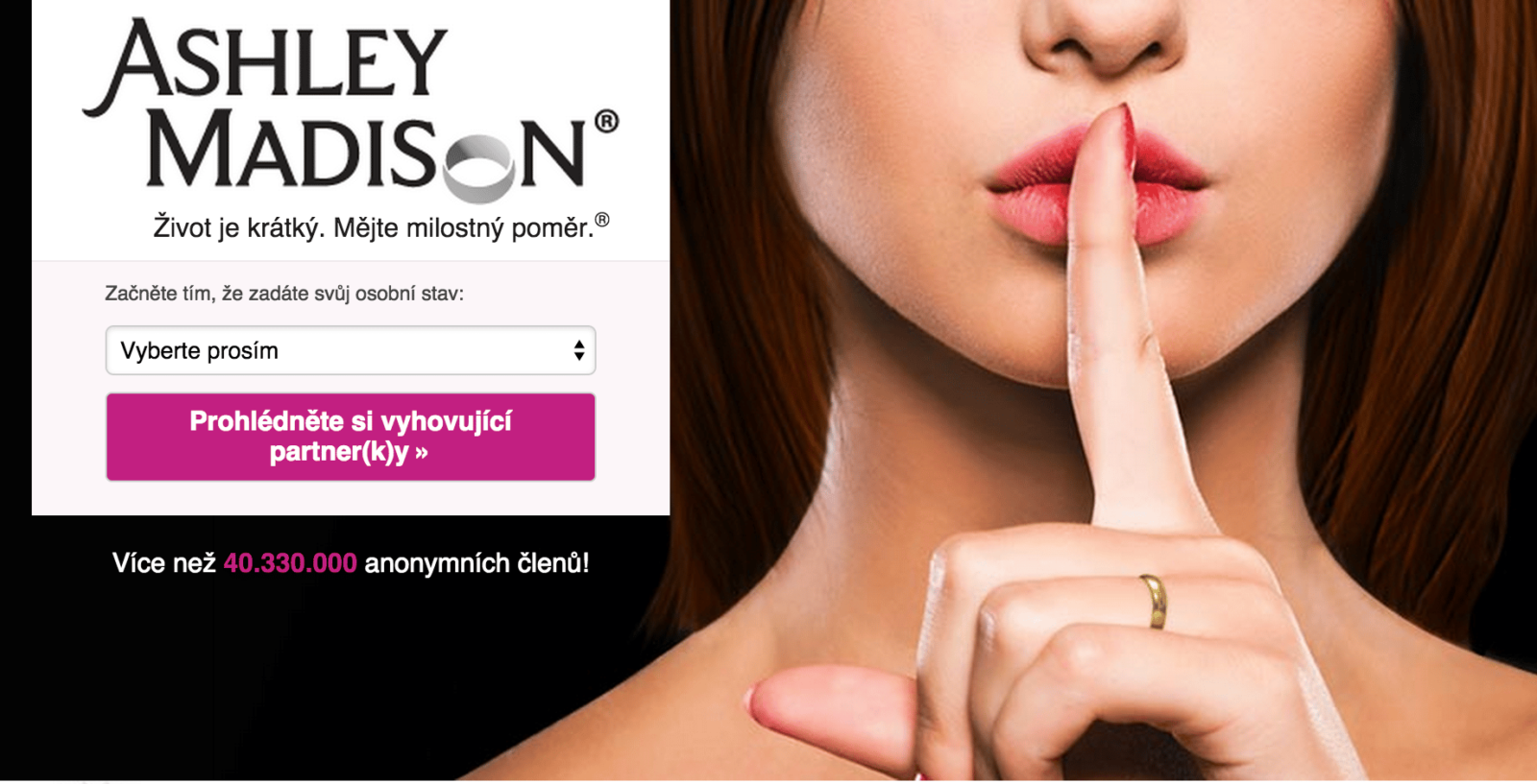 Seznamka Ashley Madison - únik dat